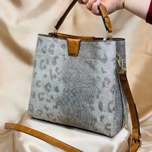 Vegan Leather Cheetah Print